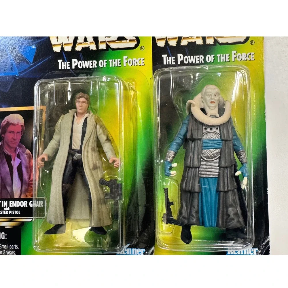 Star Wars  Power of the Force Han Solo iEndor Gear & Bib Fortuna Action Figures